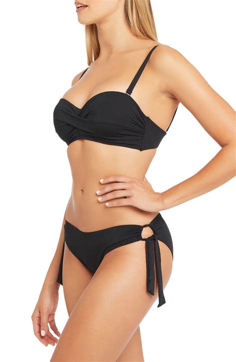 Sea Level Twist Front Bandeau Bikini Top Nordstrom