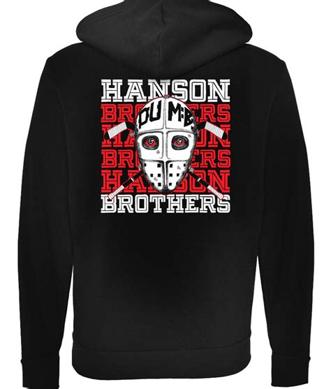 Hanson Brothers "100 + 10%" Hoodie By Abe Brennan. Limited to 150.