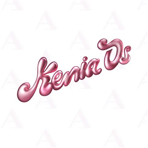 Kenia OS PNG Clipart, Kenini Crush Artwork, Pink Aura Tour 2024 Merch