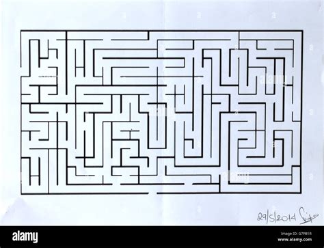 Labyrinth Zeichnen Vorlage : 3d Rendering Labyrinth Draufsicht Auf