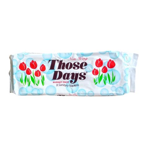 Those Days Sanitary Napkin Regular Budget Pack 8s Non Wing 235mm