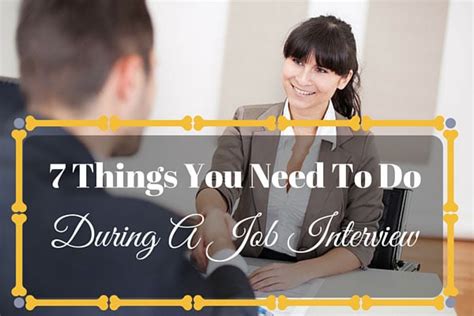 7 Things You Need To Do During A Job Interview Hired Philippines