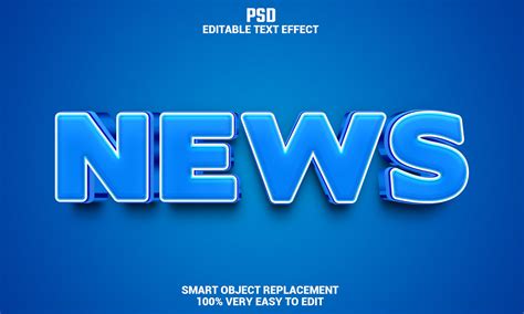 ArtStation - News PSD fully editable text effect. Layer style PSD ...