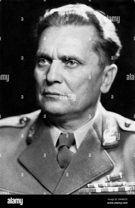 Yugoslavia: August 16, 1946 A portrait of Yugoslavia President Marshal ...