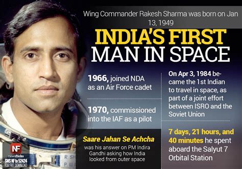 Rakesh Sharma The First Indian In Space Was Born On Jan