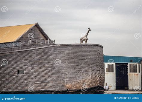 View of Noah`s Ark Replica Seen Along the River in Netherlands ...