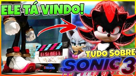 SONIC 3 O FILME ANUNCIADO DATA O Que Esperar SAIBA TUDO Shadow