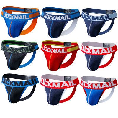 JOCKMAIL Men S Mesh Jockstrap Sexy Low Rise Pouch Gay Bikini Briefs Underwear EBay
