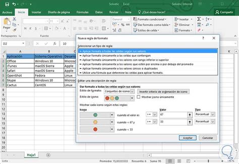 Cómo aplicar formato condicional en Excel 2016 Solvetic