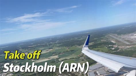 Bright Take Off From Stockholm Arlanda Arl Airport With Sas Youtube