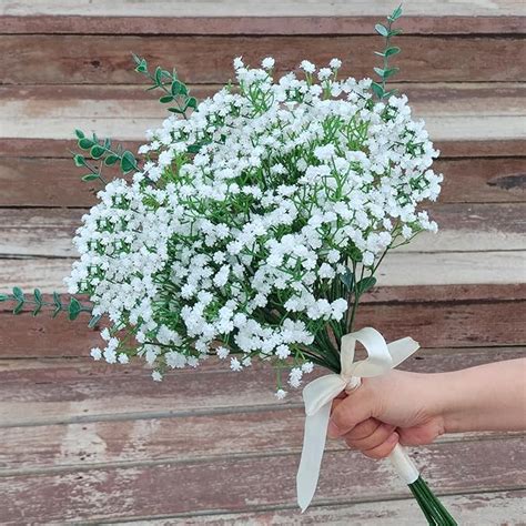 Amazon Cherica 18 Pcs Babys Breath Artificial Flowers And