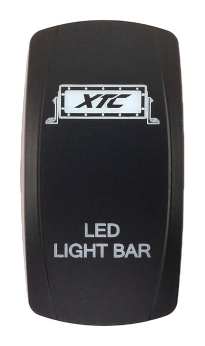 XTC Power Products Dash Switch Rocker Face LED Light Bar Cycle Gear