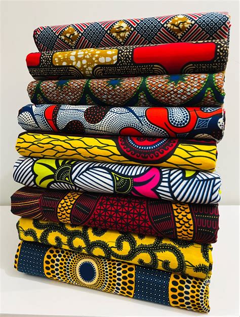 African Fabrics Craft Set African Wax Print Fabric Bundle Etsy Artofit