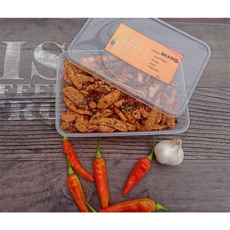 Jual Basreng Mak Esah Daun Jeruk Gr Kemasan Box Gurih Kriuk Pedas