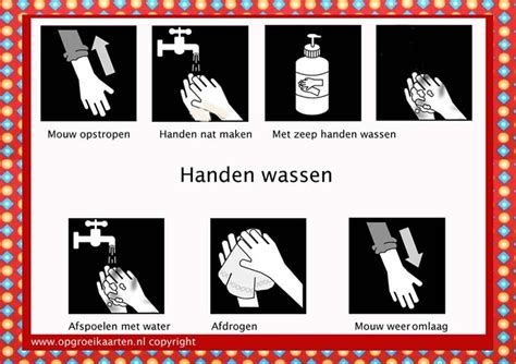 Dagritmekaart Handen Wassen Gratisbeloningskaart Nl Kindergarden