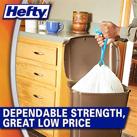 Bolsas De Basura Hefty Fuertes Y Altas Para Cocina Color Blanco Sin