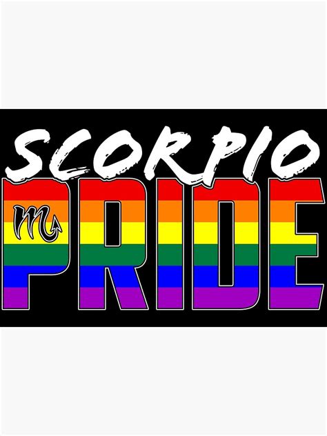 Lgbt Scorpio Pride Flag Zodiac Sign Poster For Sale By Valador