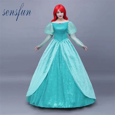 Sensfun 2018 The Little Mermaid Ariel Cosplay Dress Princess Ariel