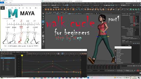 Maya Walk Cycle Tutorial Part1 Character Animation Tutorial Complete Youtube