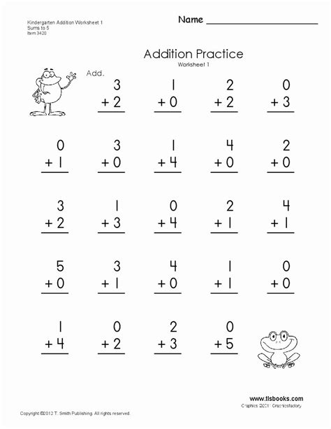 Kindergarten Math Problems Worksheets