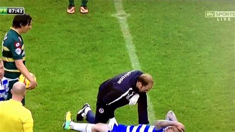 Joey Barton Giving Danny Guthrie Balls A Massage With His Football Boot Youtube