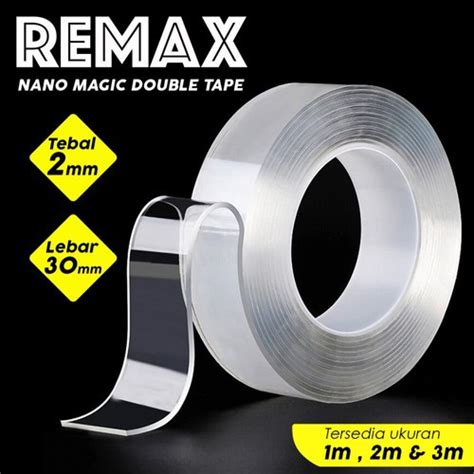 Jual Lakban Bening Double Tape Ukuran M Double Tape Nano Tape Grip