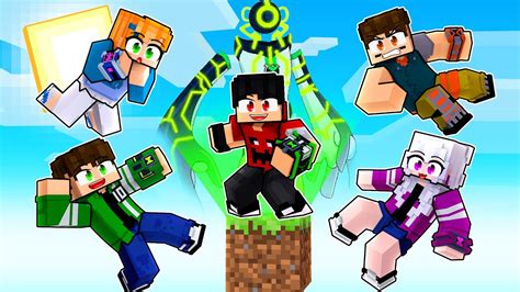 Usei Aliens Supremos Em Apenas Um Bloco Todos Omnitrix No Minecraft