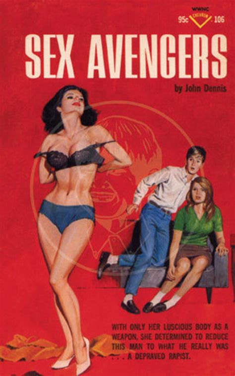 Sex Avengers X Gicl E Canvas Print Of A Vintage Pulp Paperback Cover Etsy