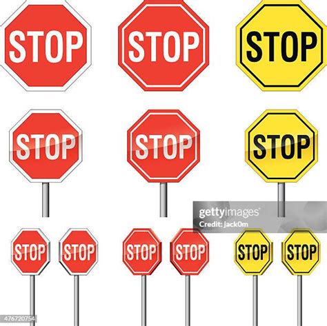 stop sign white background high res vector graphics getty images