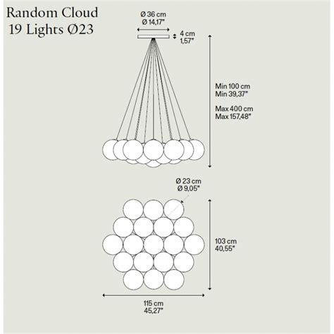 Random Cloud Lights Lodes Chandelier Insmat