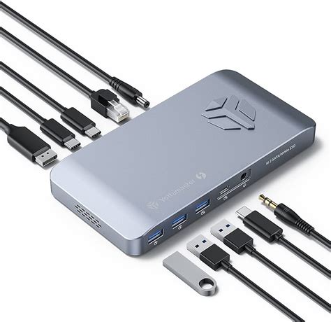 大人気在庫 Yottamaster Thunderbolt 3 Dock ドッキングステーション ハブ SATA NVMe M 2 SSD 2