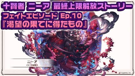 【グラブル】 ネタバレ注意 十賢者 ニーア 最終後の4アビ取得 フェイト エピソード Ep10 『渇望の果てに得たもの』【granblue