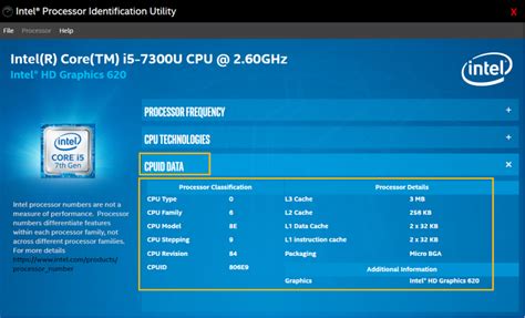 Overview of the Intel® Processor Identification Utility