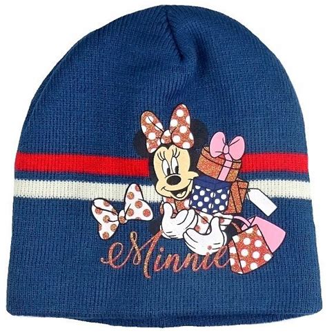 MYSZKA MINNIE czapka przejściowa jesienna akrylowa 52 Disney Sklep