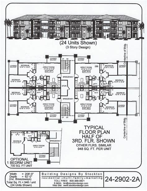 Unit Apartment Building Floor Plans Viewfloor Co