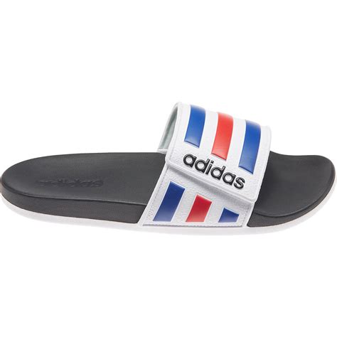 Adidas Mens Adilette Comfort Adjustable Slides Academy