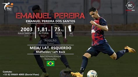 Emanuel Pereira Meia Lateral Esquerdo Midfielder Left Back