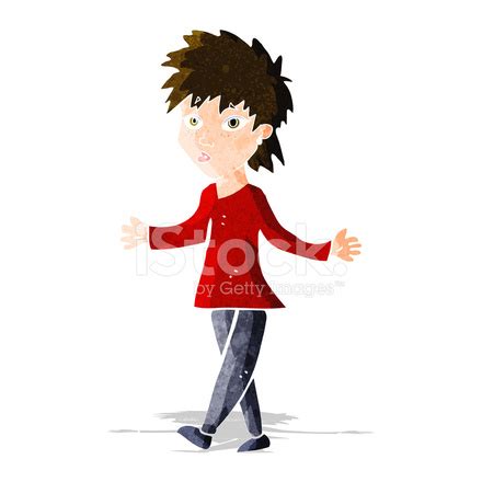 Cartoon Woman Shrugging Shoulders Stock Photo | Royalty-Free | FreeImages