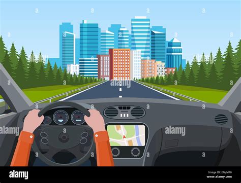 Vehicle Salon Inside Car Driver Stock Vector Image And Art Alamy