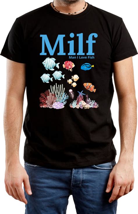 Czarna Koszulka M Ska Bawe Niana Z Humorem Mieszny Nadruk Milf R Xxl A Donwitold Moda