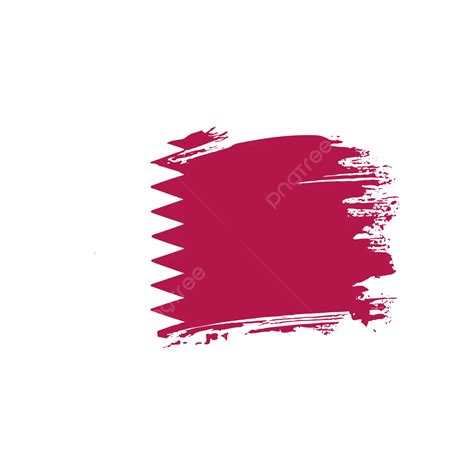 Qatar Brush Flag Vector Qatar Flags Brush PNG And Vector With