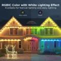 Govee Wi Fi RGBIC Outdoor Permanent String Lights 50ft Black H805BA11