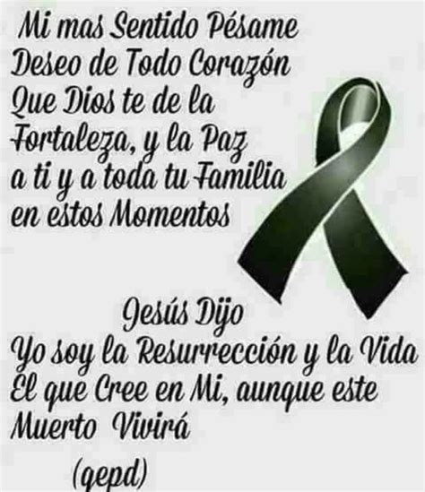 Pin By Abel Lanus On DESCANSA EN PAZ Condolence Messages Sympathy