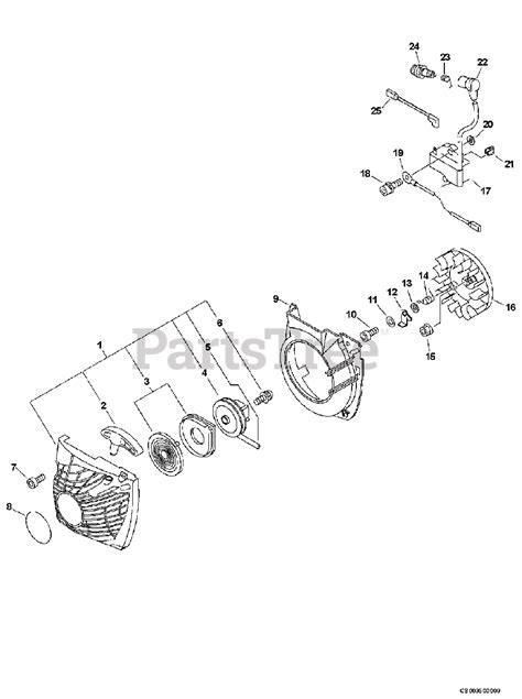 Echo Cs 370 Echo Chainsaw Sn 09001001 09999999 Ignition Starter Parts Lookup With