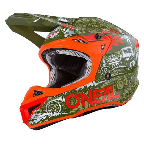 O Neal Series Polyacrylite Hr Motocross Enduro Mtb Helm Gr N Orange