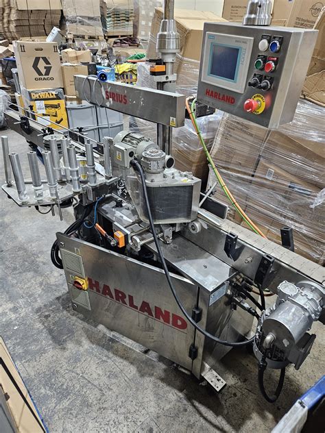 Harland Sirius Mk Single Head Wrap Around Labeller Process