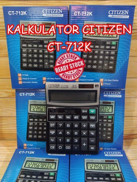 Jual Kalkulator Citizen Ct K Digit Calculator Citizen K Di