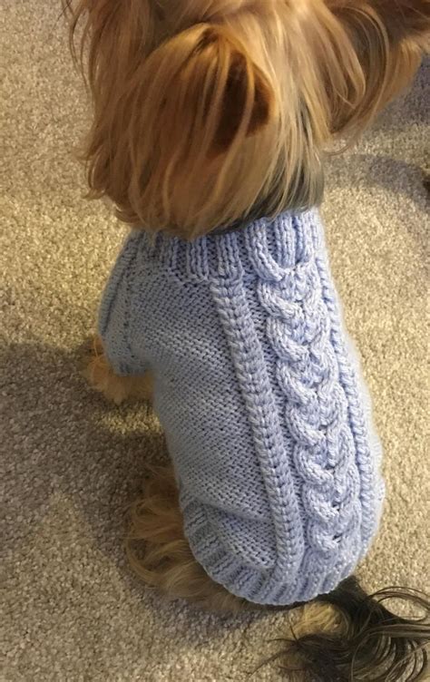 Knitting Pattern Dog Sweater With Raglan Sleeves Dog Jumper Knitting