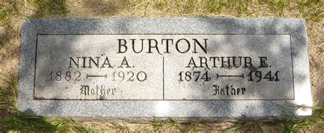 Nina A Evenson Burton 1882 1920 Memorial Find A Grave