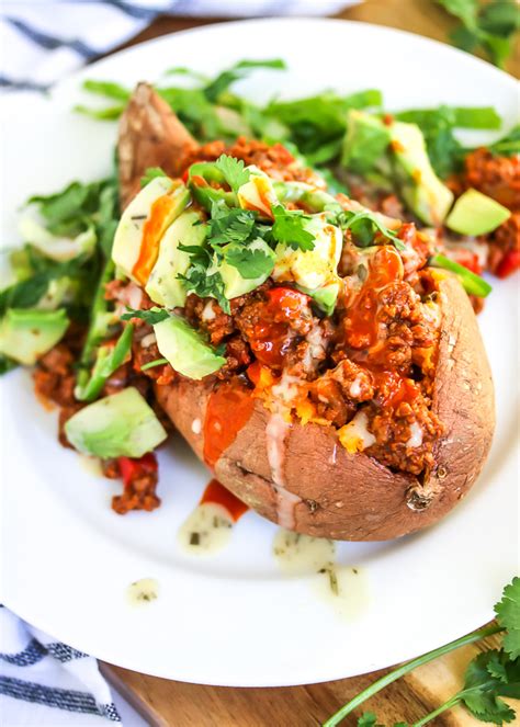 Mexican Stuffed Sweet Potatoes Paleo Whole Just Jessie B